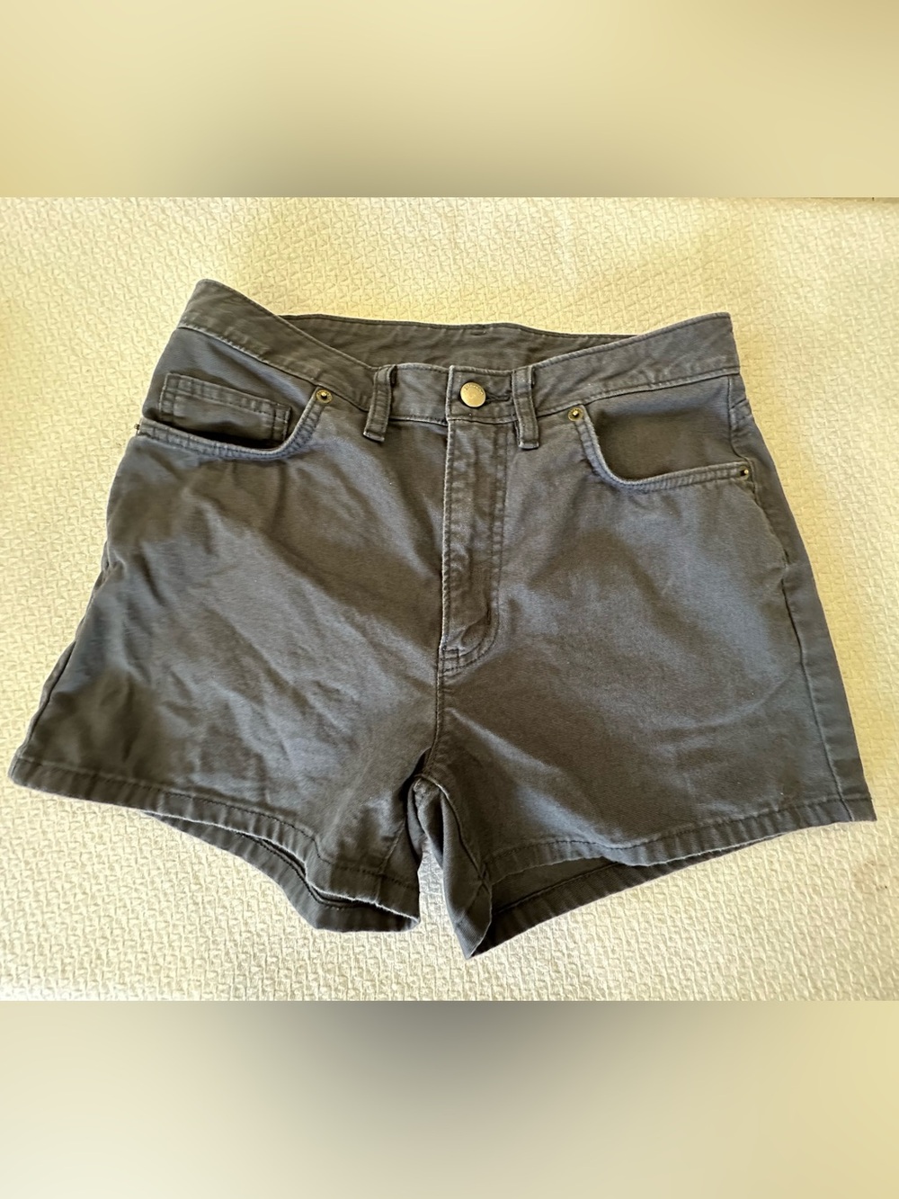 Patagonia Charcoal Black High-Rise Jean Shorts